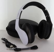 ihip side swipe (white) bluetooth over-ear headphones/case/cords/manual/case
