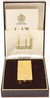 dunhill crosshatch 1970's goldplate classic with papers