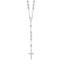 SILVER RELIGIOUS 21.25GMS 0.925% ROSARY NECKLACE