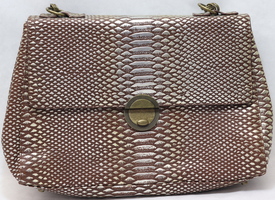 charlie lapson a15246 408 brown/gold/silver pocket book with brass hardware