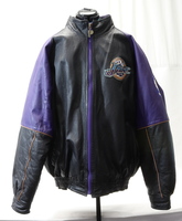 Utah Jazz Leather Jacket Vintage Pro Player NBA XXL