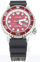 Citizen Eco-Drive Diver's 200m Red Dial Wristwatch - (E168-S122546)