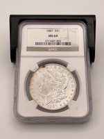 Morgan Dollar 1887 - NGC MS64