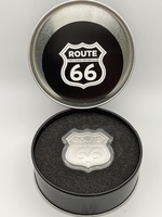 1 ozt Silver - Icons of Route 66 Shield (Santa Monica Pier)