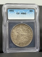 Morgan Dollar 1892 ICG MS63