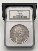 Morgan Dollar 1881 S - NGC MS66
