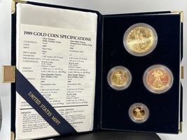AGE 4 Coin Set 1989 Proof Set OGP Gold