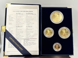 AGE 4 Coin Set 1993 Proof Set OGP Gold 