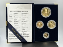 AGE 4 Coin Set 1991 Proof Set OGP Gold