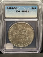 Morgan Dollar 1883 CC ICG MS62