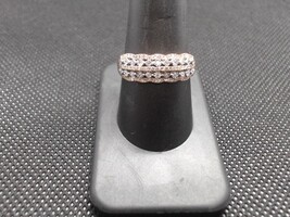 10k Rose Gold Diamond Cluster Ring