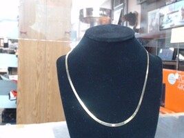 14k YG Herringbone Necklace, 18