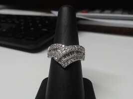 10k YG Diamond Ring, Size 7
