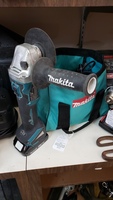 Makita 18V Li-Ion Angle Grinder, Drill and Driver set. 2 batteries, charger, bag