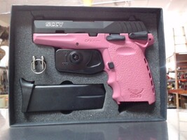 SCCY CPX-1 9mm w/pink frame and black slide. BNIB. 2 Mags.