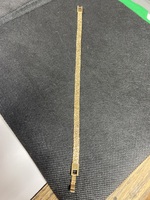 14k YG Gold Nugget Design Bracelet, 8 1/2" Long