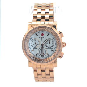 Michele Sport Sail Chronograph Rose Gold Tone Watch Mw01c01g1001