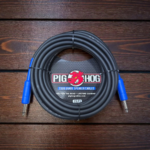 Pig Hog PHSC25 High Performance 14 Gauge 9.2mm 1/4" Speaker Cable, 25 Feet