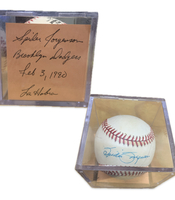Signed Spider Jorgensen Brooklyn Dodgers Baseball - Feb 3, 1990 (9166438)