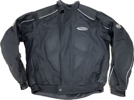 Nitro Racing Full Zip Padded Motorcycle Jacket - Black - Size Large - Used