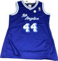 NBA Los Angeles Lakers Size Small Blue Jersey Signed by Jerry West – Pre-Owned