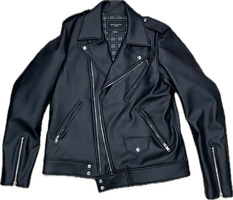Mastermind 15AWMM-BL16-70 Ladies Black Biker Jacket - New with Tags - Size Large