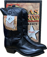 New Texas 7000 Men's Black Cowboy Western Boots Size 11D (Style 7000)  (9237820)