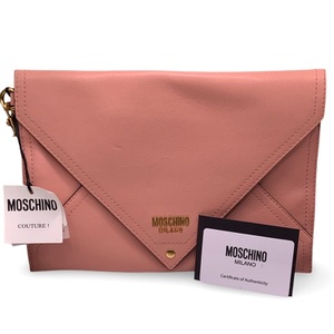 Moschino Milano Pink Clutch Bag - Brand New with Tags