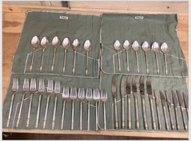 Aegean Weave by Wallace Sterling Silver Flatware Set for 6 Service 36 pcs _ Used