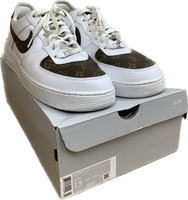 Nike Air Force 1 07 Louis Vuitton Custom Design Shoes _ Used _ Men Size 13 