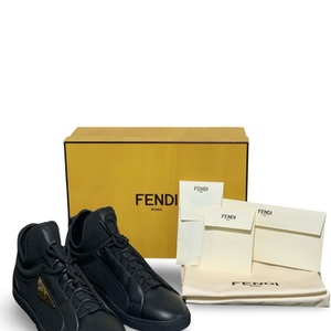 Fendi Monster Lace-Up Low-Cut Sneakers – Black – Men’s Size 10 (7E1154) – NOB 
