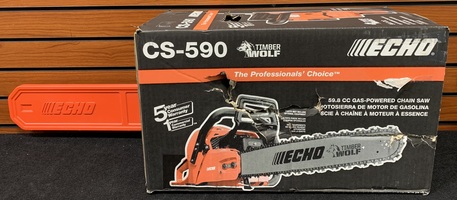 Echo CS-590 59.8 CC Gas Powered Chain Saw – NEW – Box Damaged