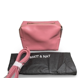Matt & Nat Vegan Liv Berry Pink Crossbody Handbag - Brand New with Tags