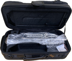 S.E. Shires Q10R Silver-Plated Trumpet – New with Possible Defects