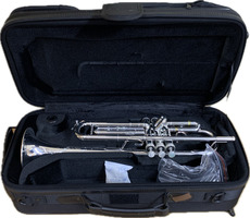 S.E. Shire Q10R Silver Plate Trumpet - New with Possible Defects