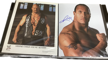 WWE & UFC Autograph Poster Collection - 24 Signed Posters - Featuring The Rock