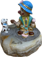 Ron Lee 1991 "Puppy Loves Treat" Clown Figurine #389/1750 – Pre-Owned