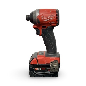 Milwaukee 2853-20 M18 FUEL 1/4" Impact Driver + XC 5.0 Battery – 18V, Used