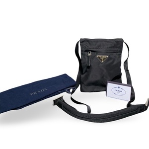 Prada Nylon Crossbody Black Bag - Pre-Owned with Dust Bag & Authenticity Card