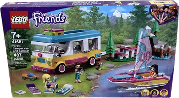 Lego Friends Forest Camper Van and Sailboat Building Set - Brand New 