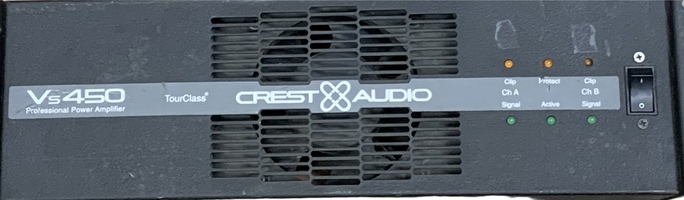 Used Crest Audio VS-450 Professional Power Amplifier - Tested - (9260094)