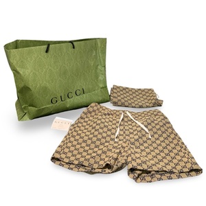 Gucci Monogram Canvas Shorts (Altered from Pants) – In Original Bag w Receipts