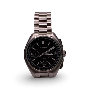 Bulova 96B258 Space Watch Stainless Steel Chronograph – Black Dial