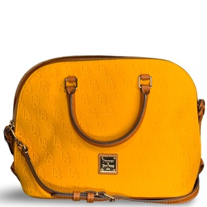 Dooney & Bourke Monogram Yellow Canvas Purse – Used