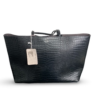 Jimmy Choo Nine2Five Black Croc Bag – Used w/ Certificate & Tags, No Receipt 