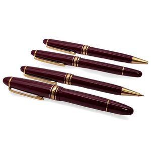 Montblanc Meisterstück 4-Piece Burgundy Set – Pre-Owned – With Small Case