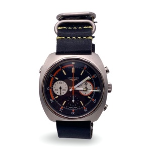 Longines 8224-4 Vintage Stainless Steel 3-Register Chronograph Wrist Watch 
