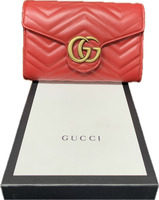Gucci GG Marmont Flap Bag Matelassé Leather Red – Pre-Owned