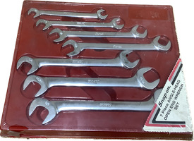 Snap-On VS807A 7-Piece Angle Head Open End Wrench Set  Brand New