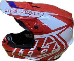 Troy Lee Designs GP Overload Men's Motorcross Helmet - Red/White,(L) (9280118)